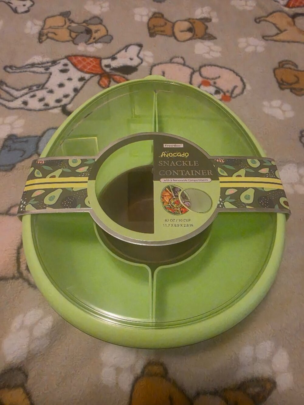 GREENISH SNACK TRAY